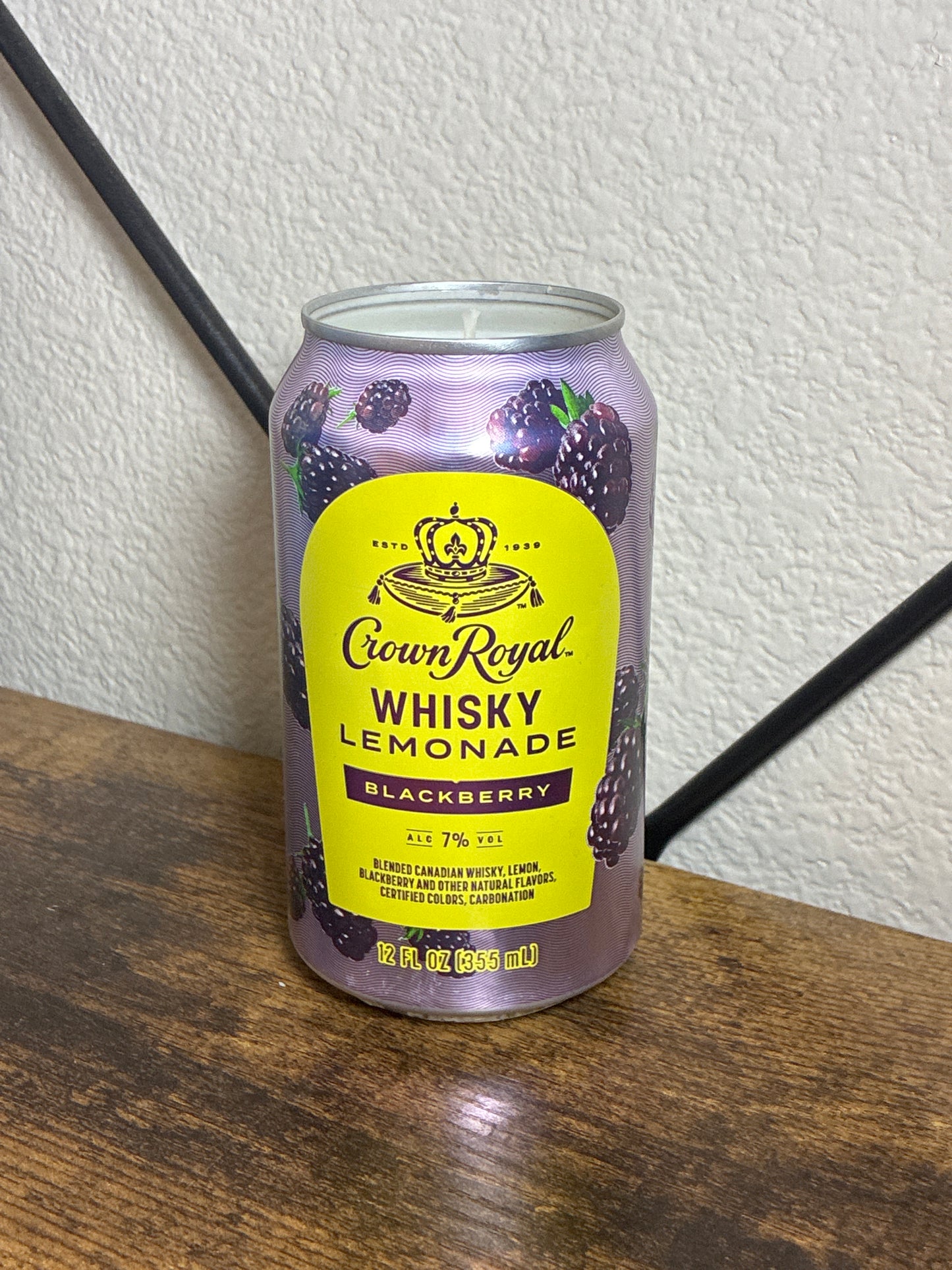 Crown Royal Blackberry Whisky Candle