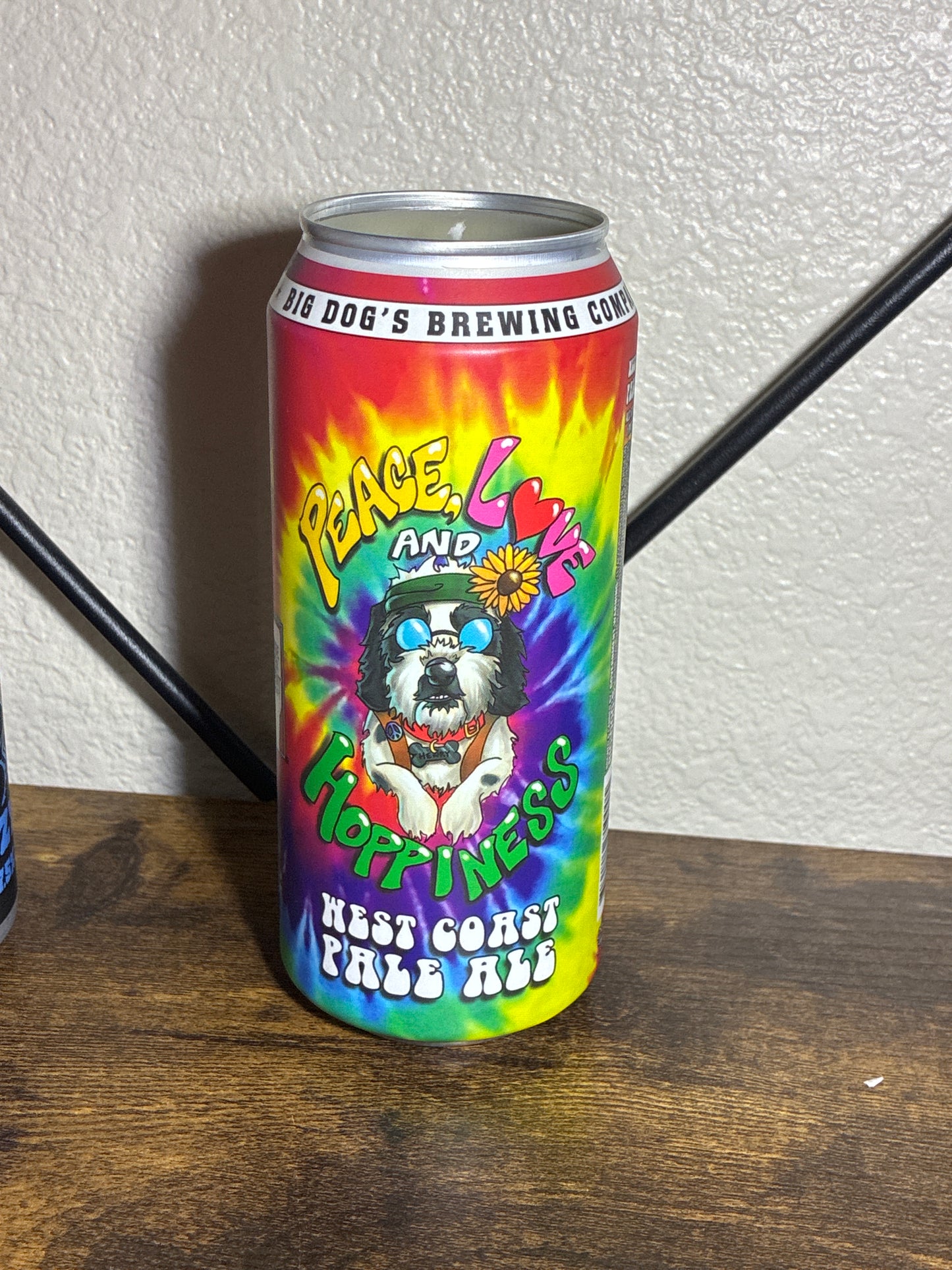 Peace , Love and Hoppiness Candle