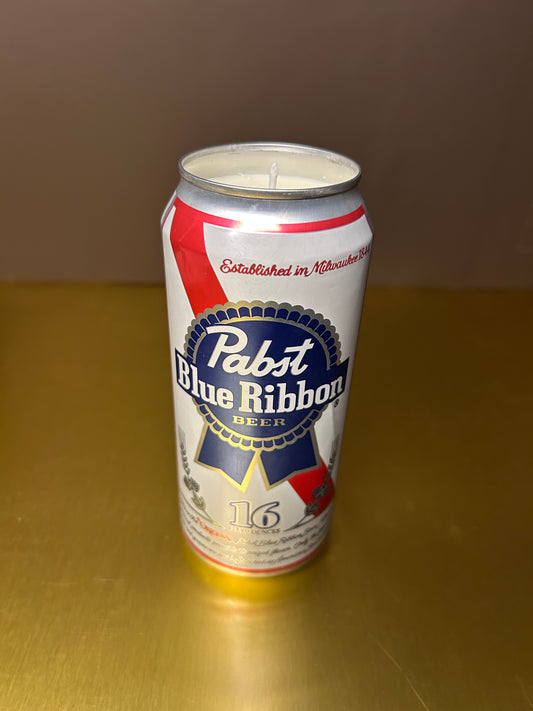 Pabst Blue Ribbon Candle