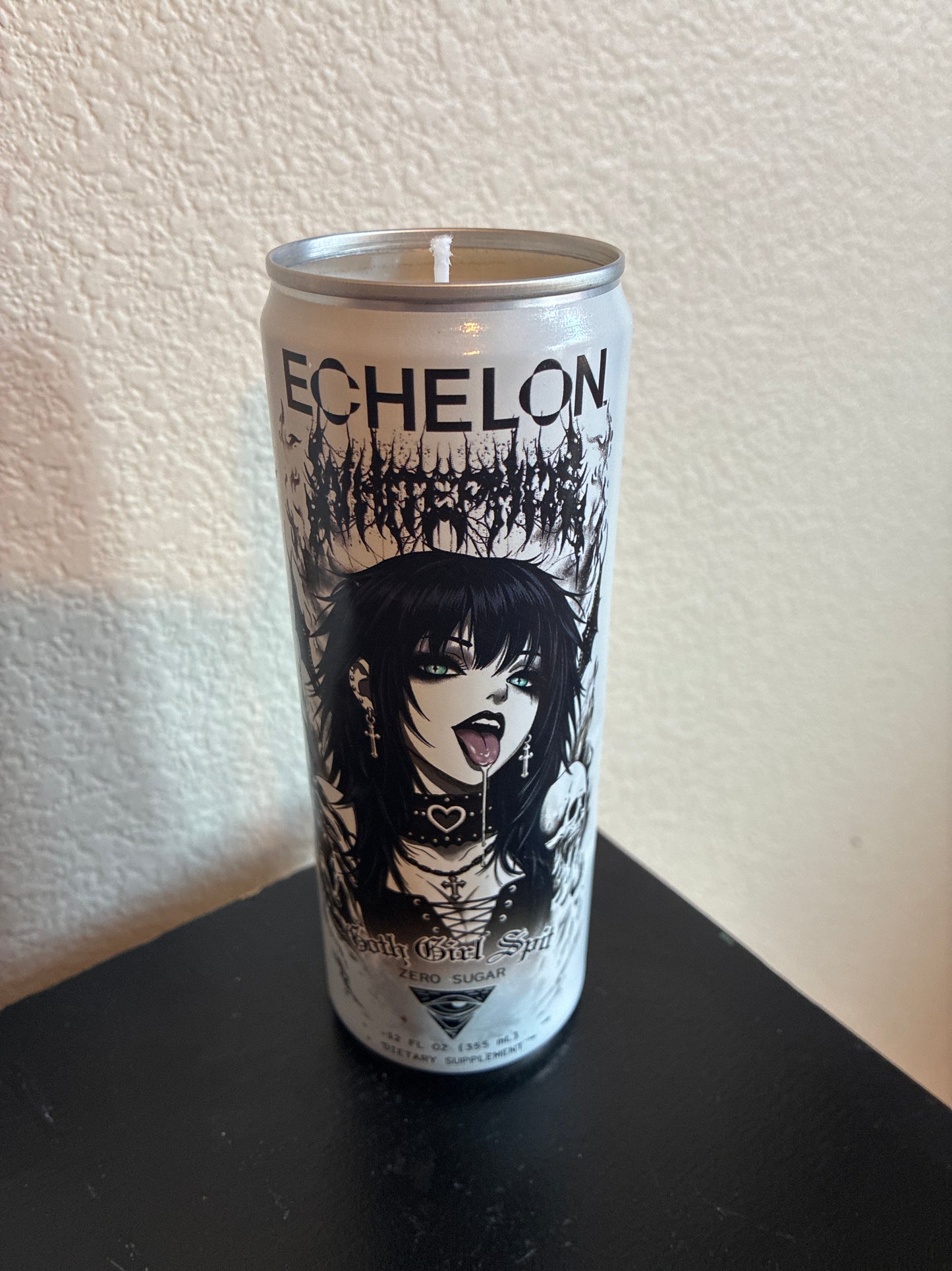 Goth Girl Spit Candle