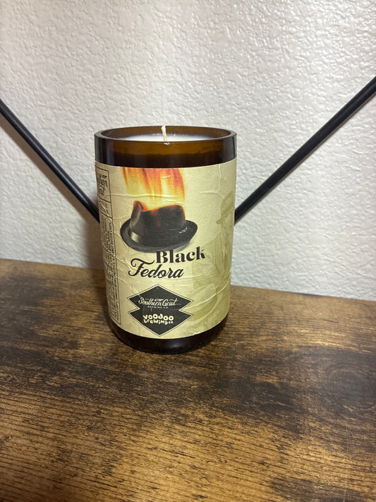 Black Fedora Candle