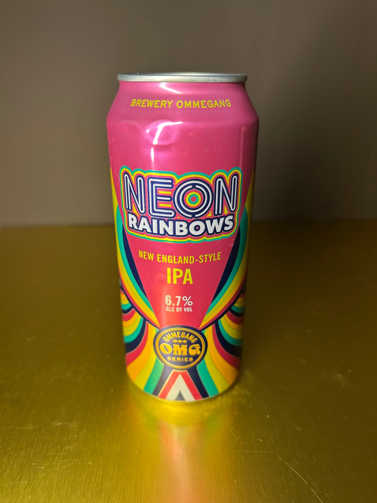 Neon Rainbows Candle